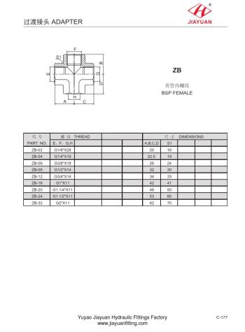 BSP Sieviešu Cross Union Fittings